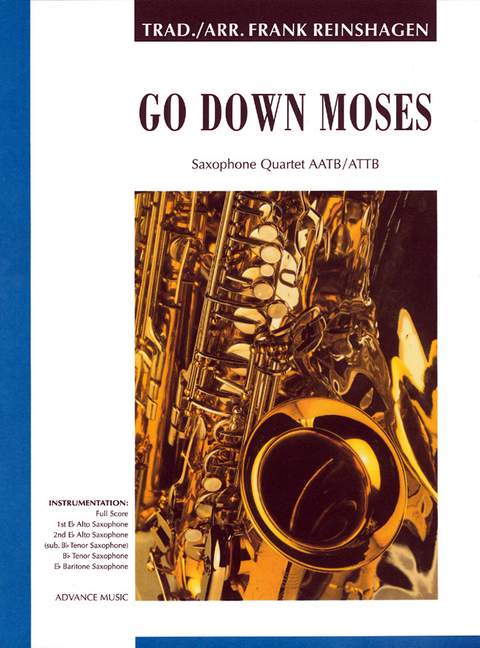 Go Down Moses (4 saxophones (AATBar/ATTBar))