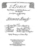 Fünf Lieder nach Gedichten von Otto Julius Bierbaum und Karl Henckell op. 48/5, No. 5 Winterliebe (high E major)