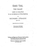 Das Tal op. 51/1
