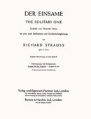 Der Einsame op. 51/2 (Low Bass and Orchestra or Piano)