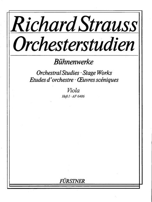 Orchestral Studes・Stage Works: Viola, Vol. 1