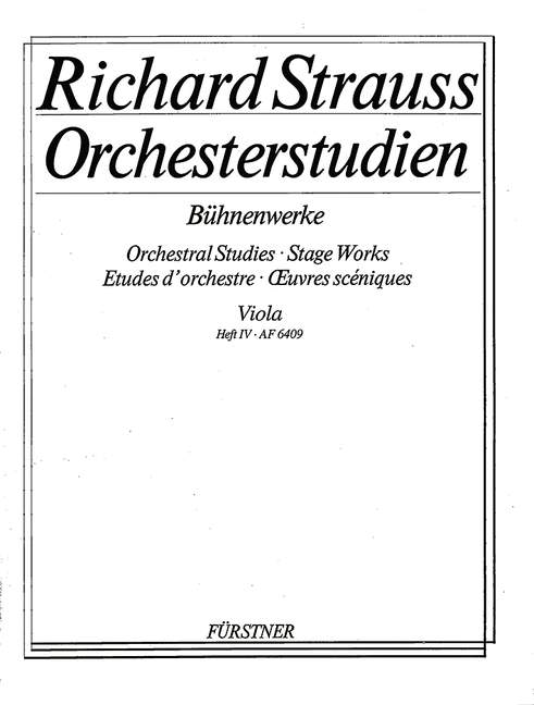 Orchestral Studes・Stage Works: Viola, Vol. 4