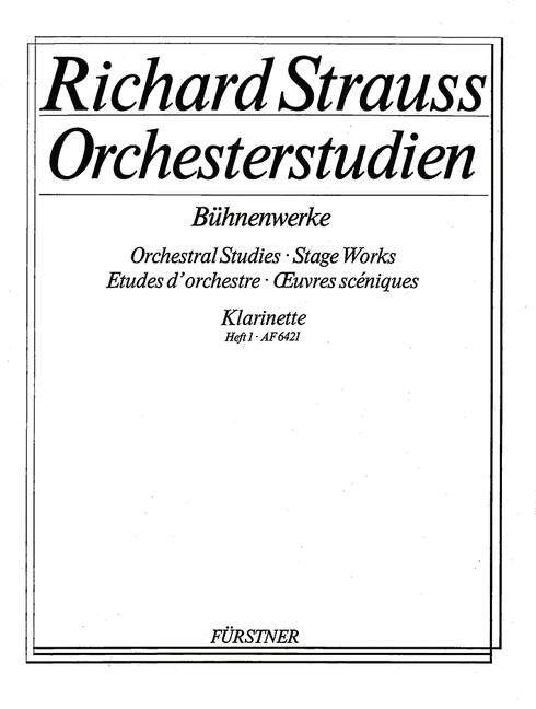 Orchestral Studies・Stage Works: Clarinet, Vol. 1