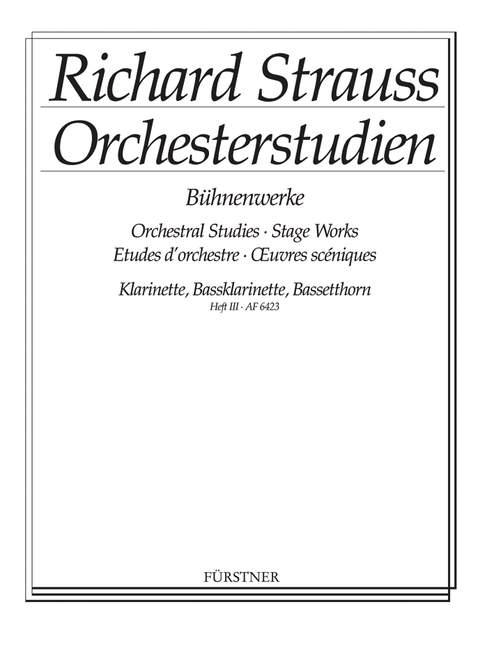 Orchestral Studies・Stage Works: Clarinet, Vol. 3