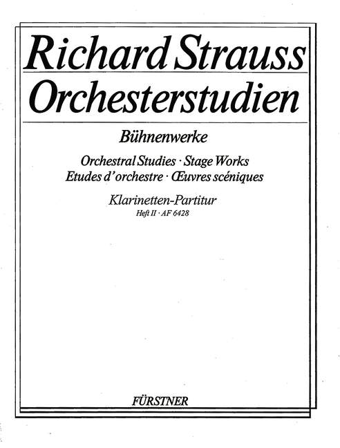 Orchestral Studes・Stage Works: Clarinet, basset horn, bass clarinet, Vol. 2