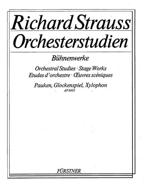 Orchestral Studes・Stage Works: Timpani, Glockenspiel, Xylophone