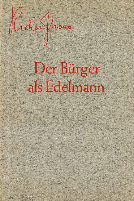 Der Bürger als Edelmann op. 60, 3 (text/libretto)