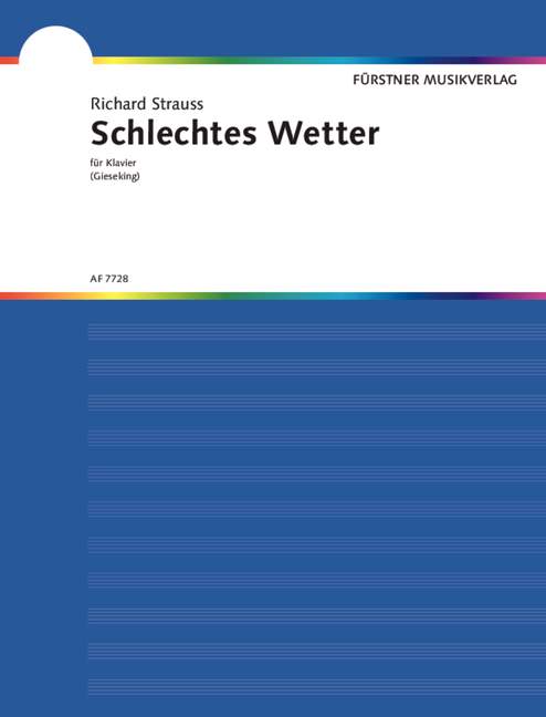 Fünf kleine Lieder nach Gedichten von Achim von Arnim und Heinrich Heine op. 69/5, No. 5 Bad Weather