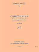 Canzonetta (Alto Saxophone and Piano)