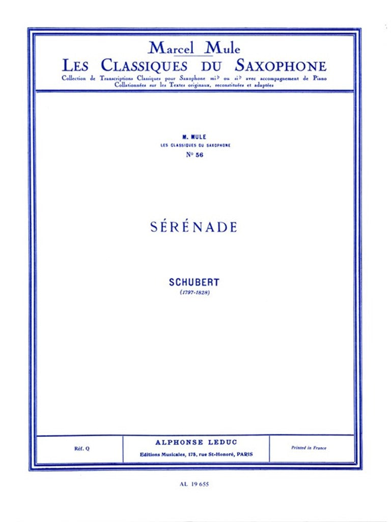 Sérénade (Score Only)
