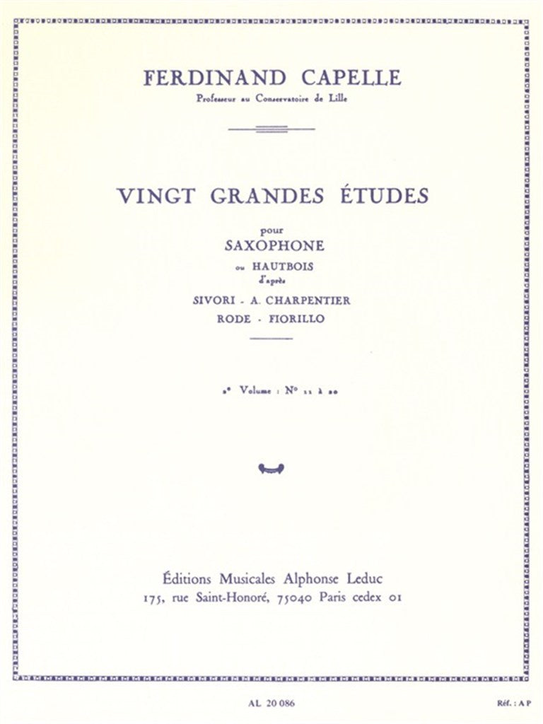 20 Grandes Études Vol. 2 - Études 11 A 20