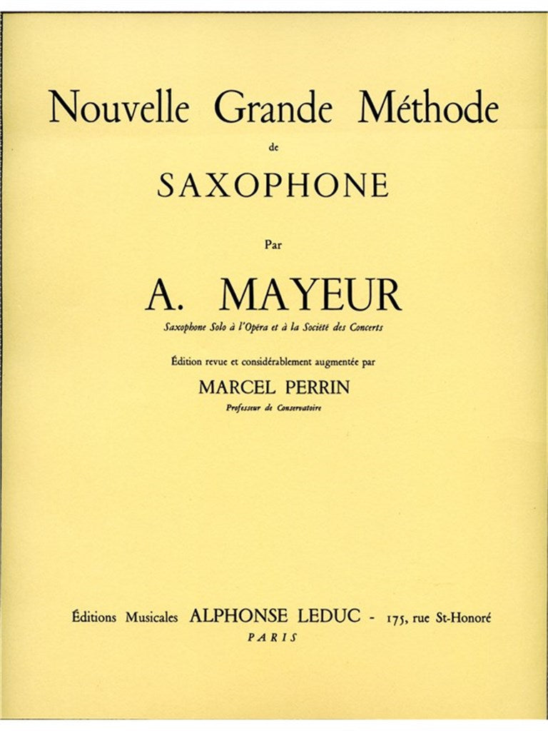 Nouvelle Grande Méthode de Saxophone