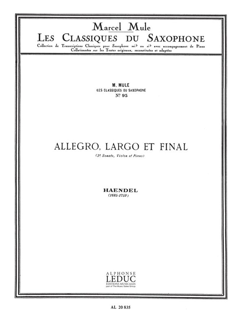 Allegro Largo et Final