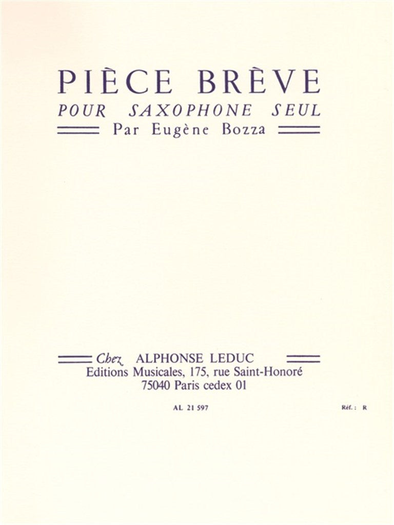 Pièce Brève