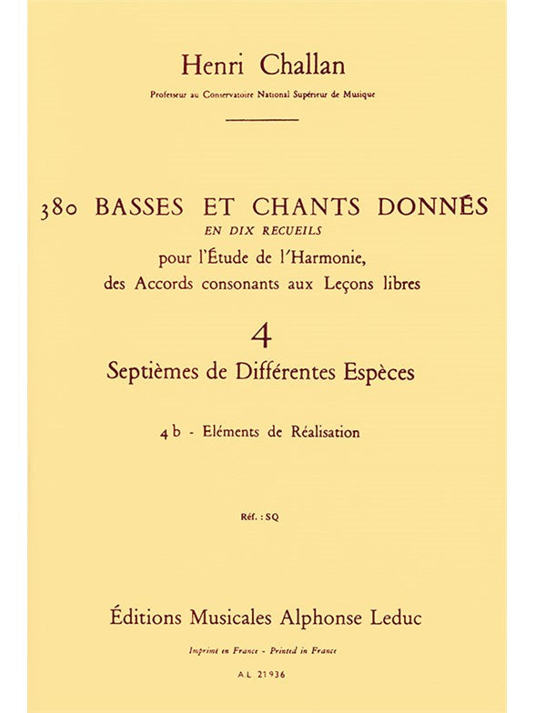 380 Basses et Chants Donnés, Vol. 4B