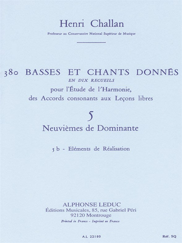 380 Basses et Chants Donnés, Vol. 5B