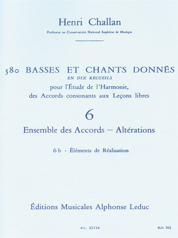 380 Basses et Chants Donnés, Vol. 6B