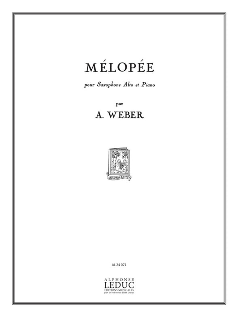 Mélopée (Alto Saxophone and Piano)