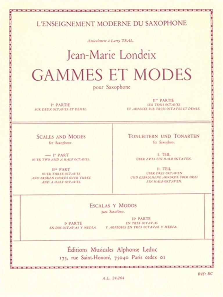 Gammes et Modes Vol.1