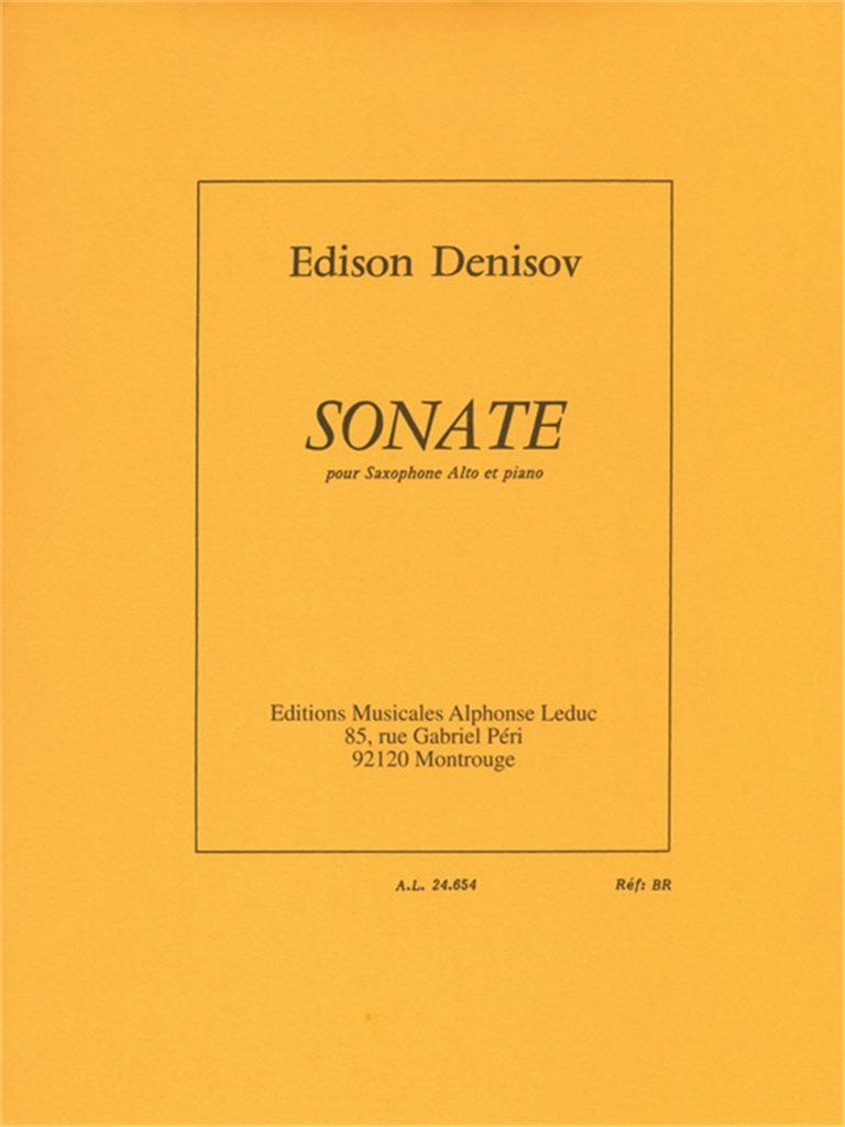 Sonata For Alto Saxophone and Piano
