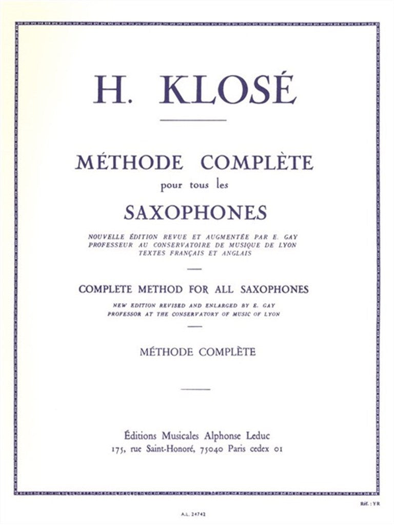Méthode de Saxophone Complète