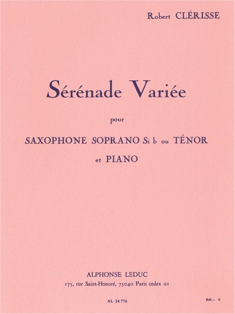 Serenade Variée (Tenor Saxophone and Piano)