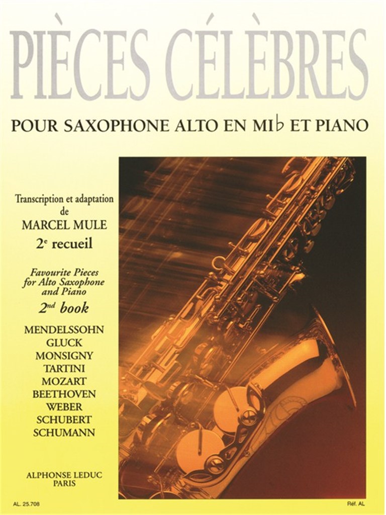 Famous Pièces For Alto Saxophone and Piano Vol. 2