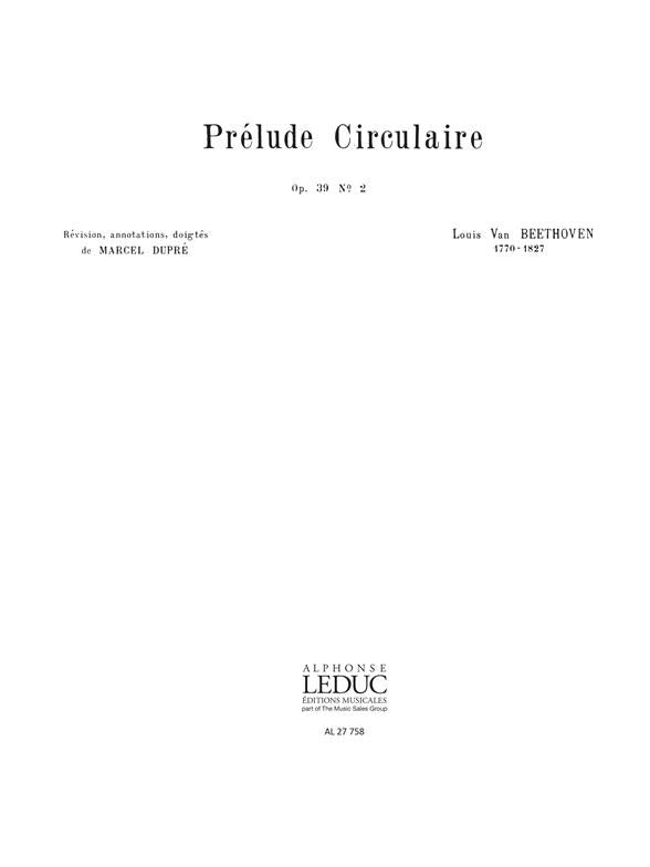 Prélude circulaire, Op. 39, No.2