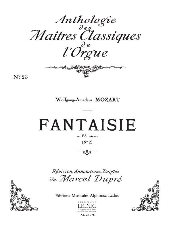 Fantaisie No.2, KV608 in F minor
