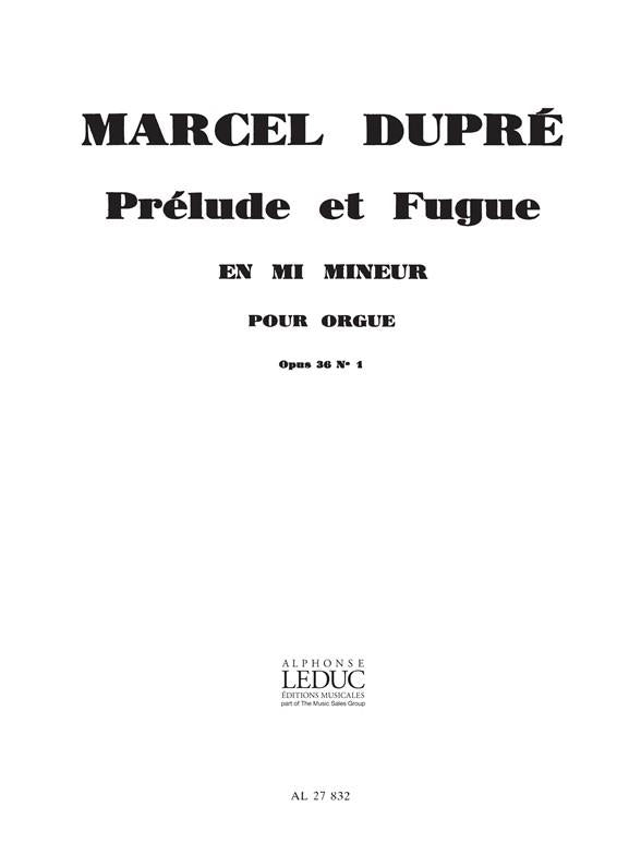 Prelude and fugue in E minor