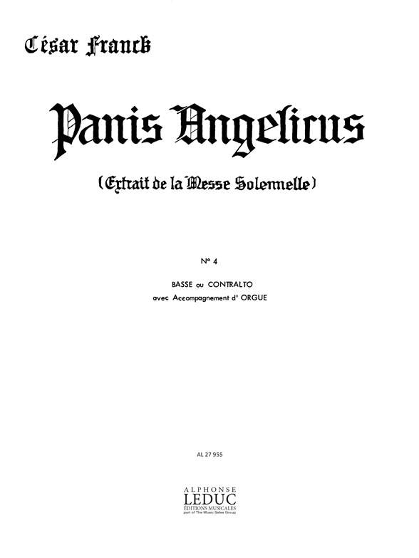 Panis angelicus (low voice and organ)