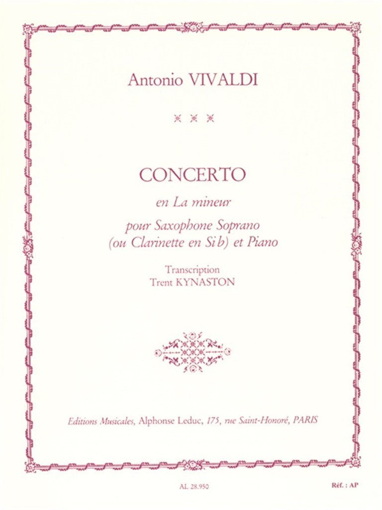 Concerto FVII/5 RV461 In A Minor