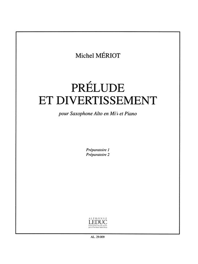 Prélude et Divertissement