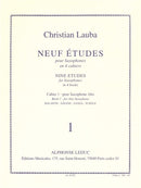 Neuf Études pour Saxophones, cahier 1