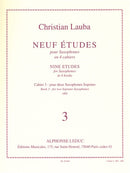 Neuf Études pour Saxophones, cahier 3