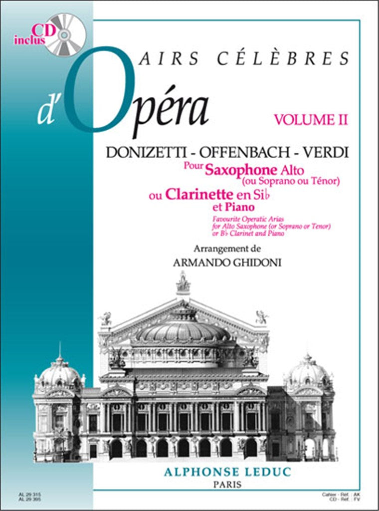 Airs Célèbres d'Opéra 2 (Saxophone and Piano)