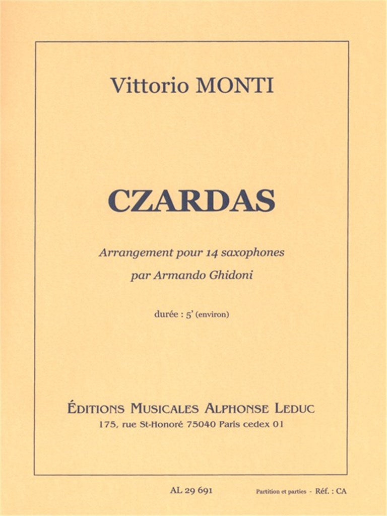 Czardas (Score & Parts)