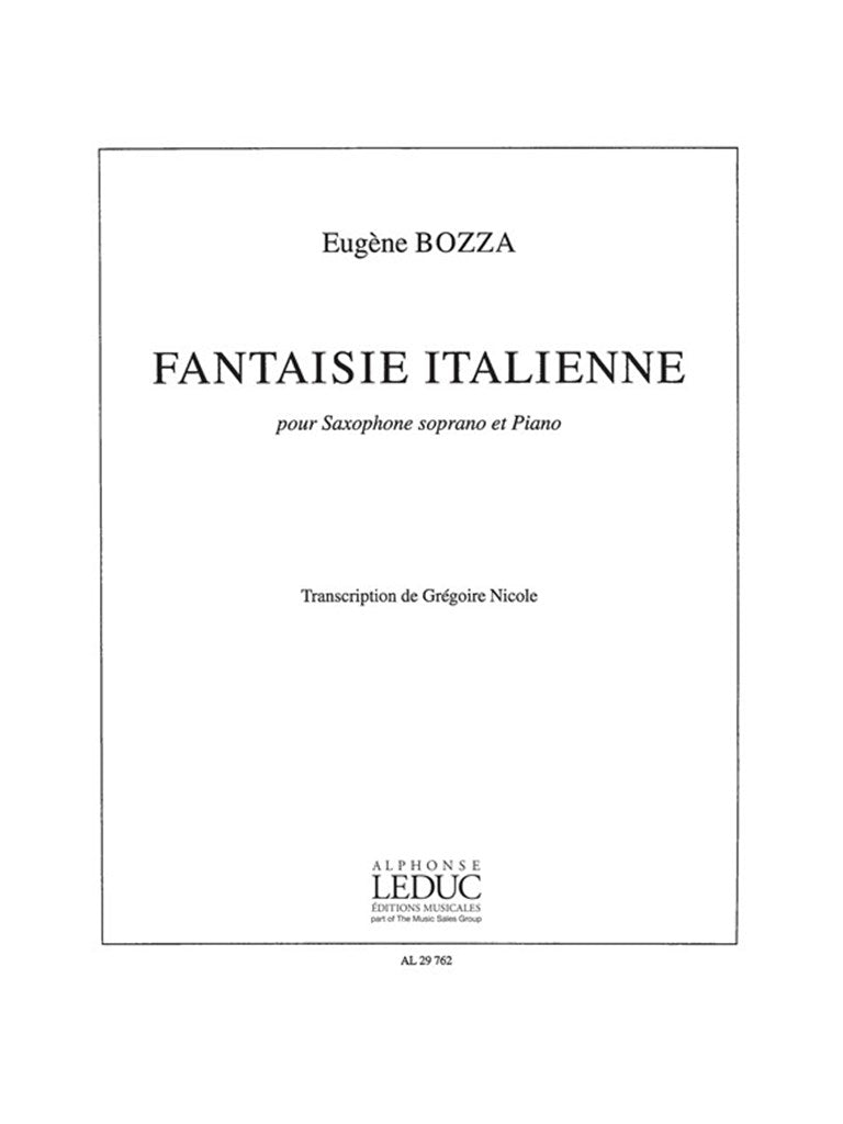 Fantaisie Italienne (Soprano Saxophone and Piano)