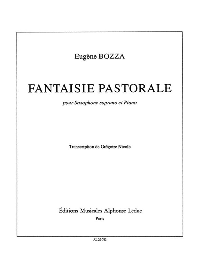 Fantaisie Pastorale Op.37