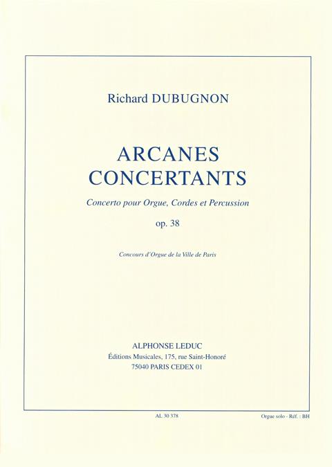 Arcanes Concertants, Op. 38
