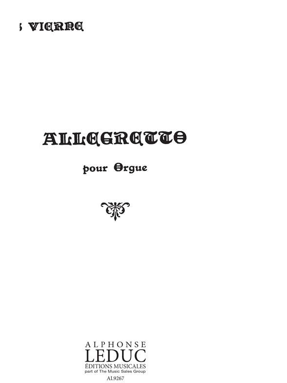 Allegretto For Organ, Op. 1