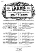 Lakme No 13 Bis Melodie Soprano Solo & Piano