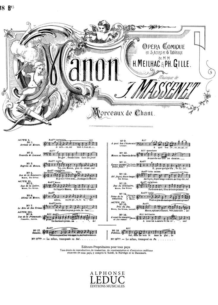 Air de Manon No.18 bis: Fabliau