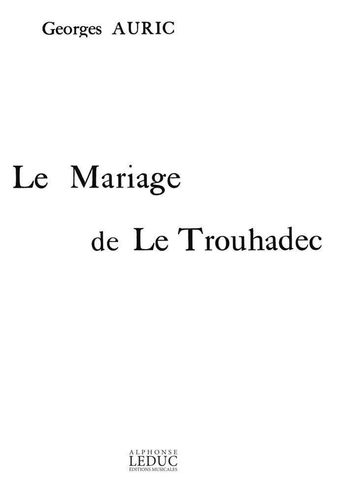 Mariage de le Trouhadec