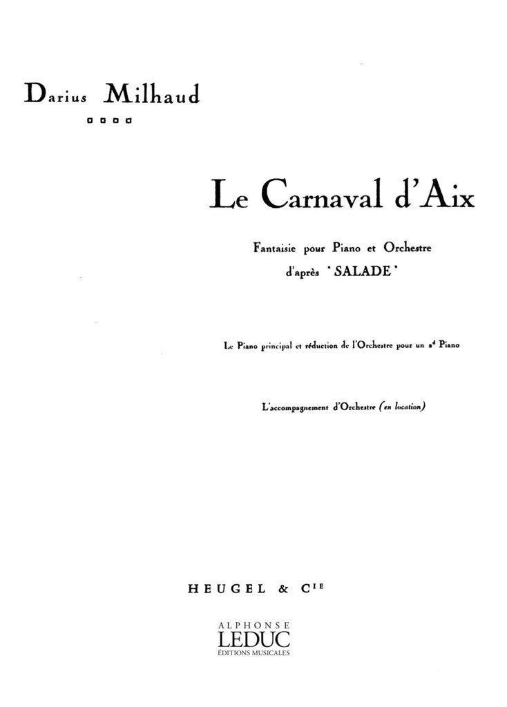 Le Carnaval d'Aix op. 83b