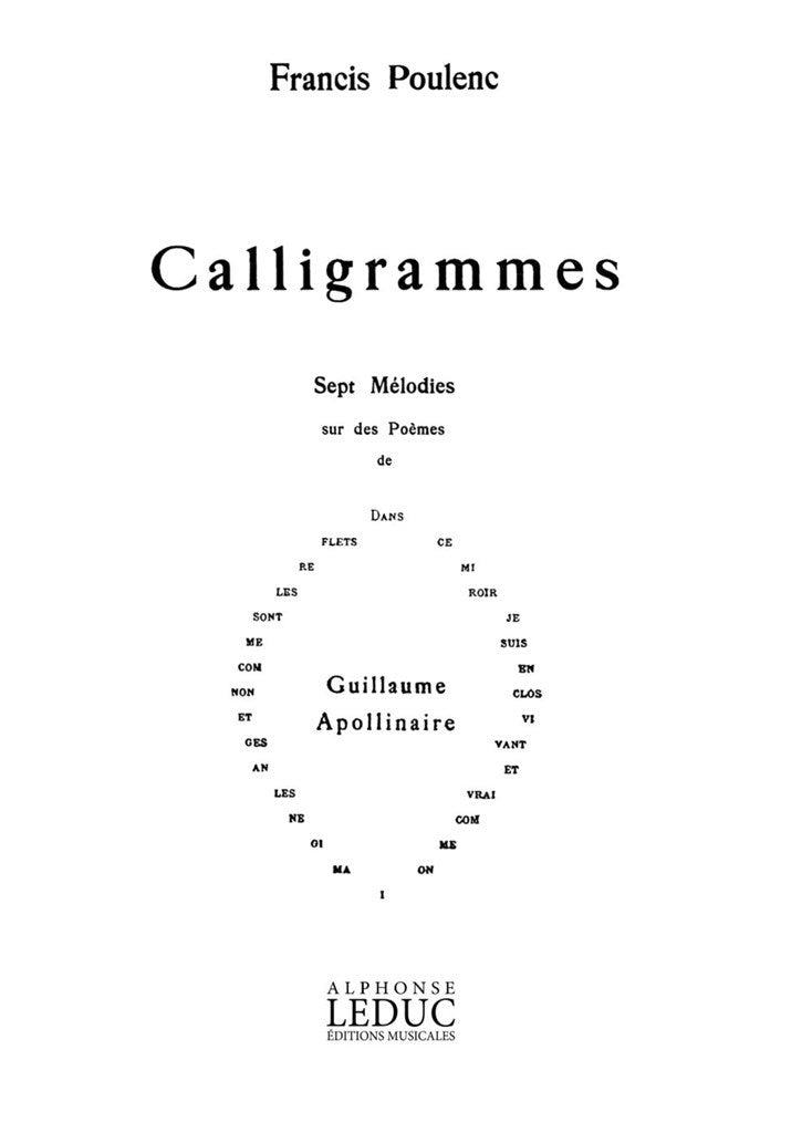 Calligrammes, 7 Mélodies