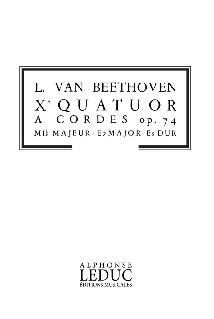 Quartet op. 74 in E flat major