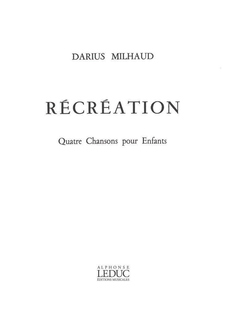 Récréation op. 195