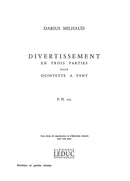 Divertissement en 3 Parties op. 299b