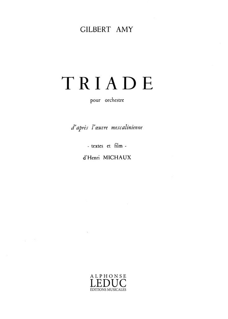 Amy Triade Orchestra Score